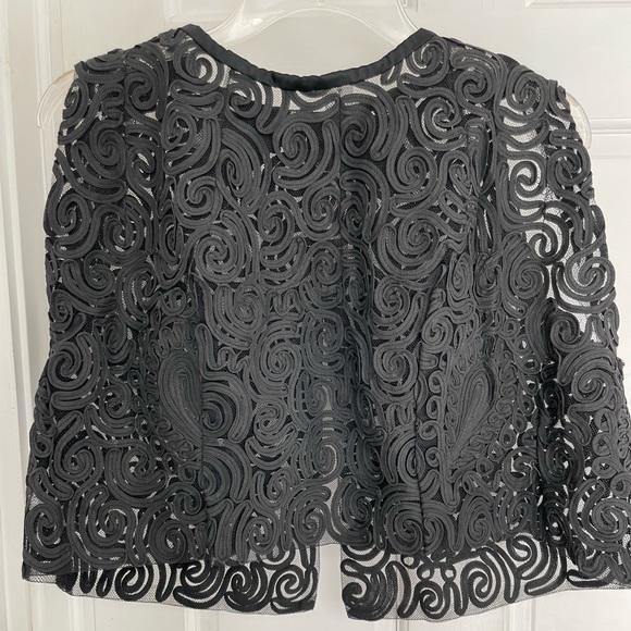 Vintage black lace sleeveless top XL - Picture 5 of 10